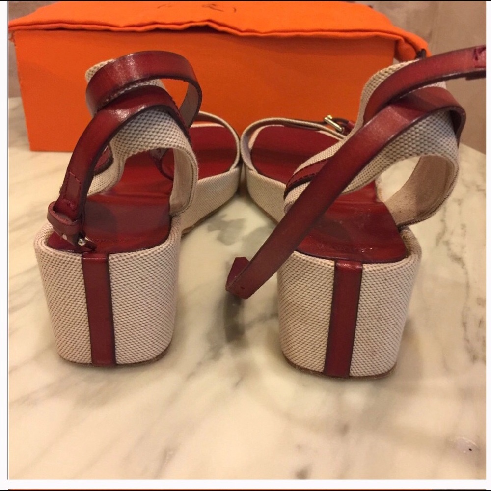 🛑 SOLD 🛑 Hermés wedge sandals - Picture 7 of 8